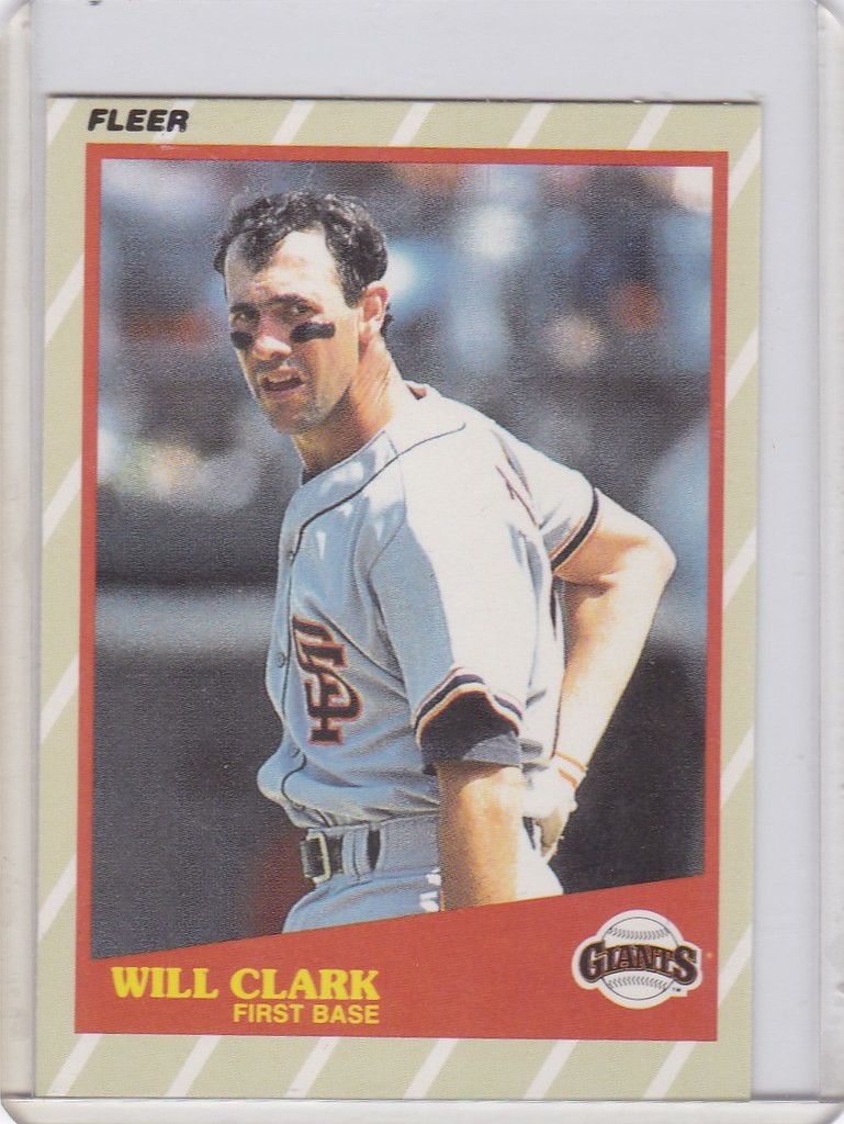 1989 Fleer Superstars #8 Will Clark San Francisco Giants