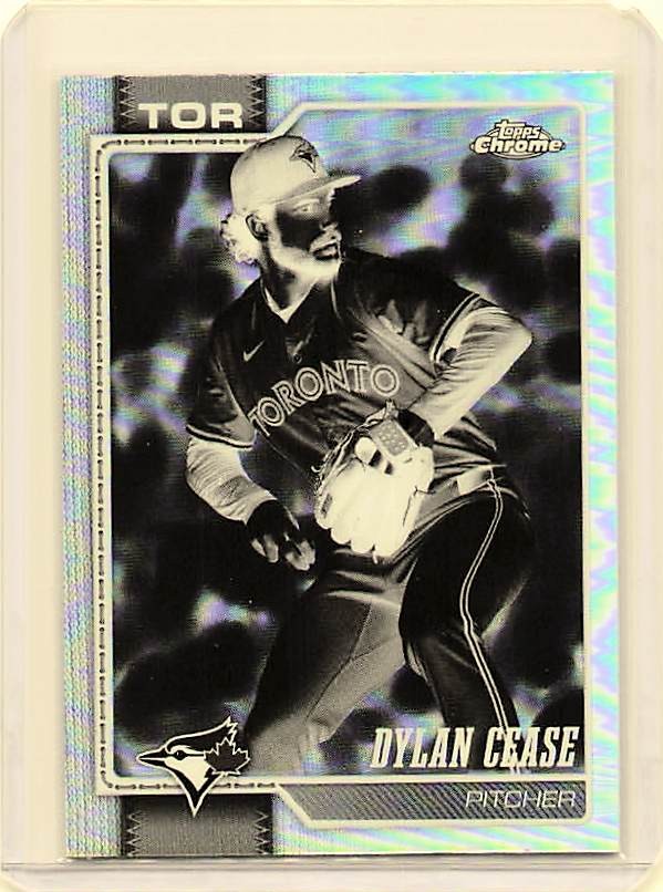 2026 Topps Chrome #208 Dylan Cease Negative Refractors Toronto Blue Jays