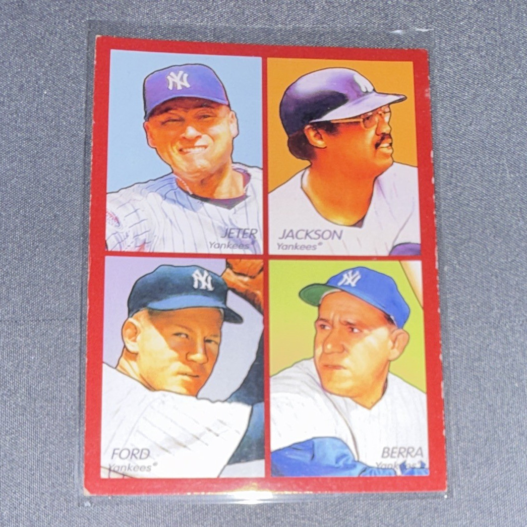 Upper Deck 2009 Goudey 4-in-1 Insert Jeter/Jackson/Berra/Ford #35-5