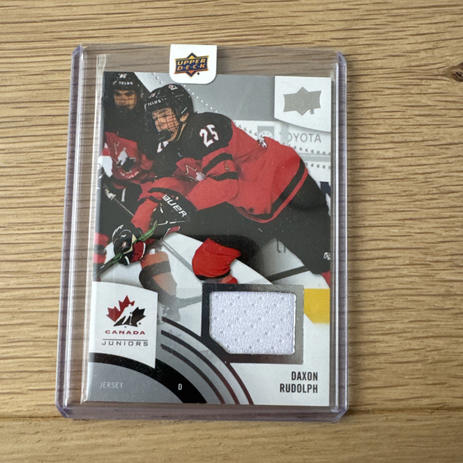 2025 Upper Deck Team Canada Juniors Jersey Daxon Rudolph #60