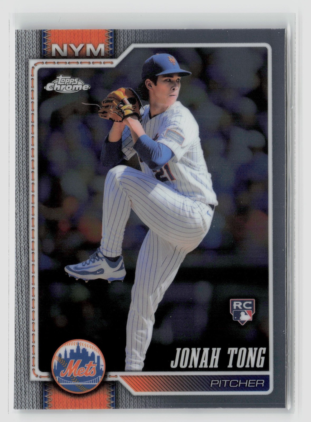 Jonah Tong #269 2026 Topps Chrome Rookie RC Mets