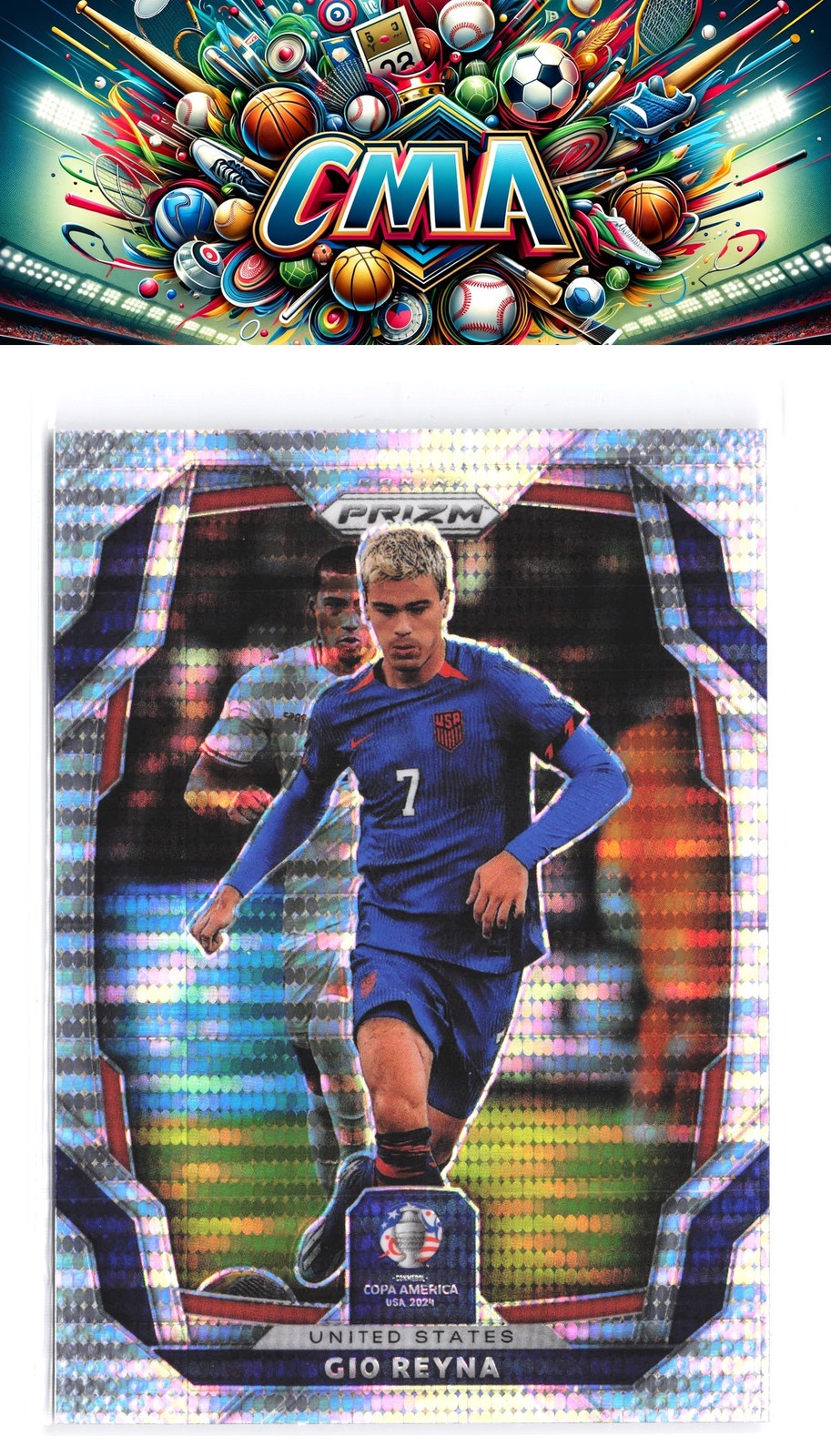 2024 Panini Prizm CONMEBOL Copa America #156 Gio Reyna Pulsar
