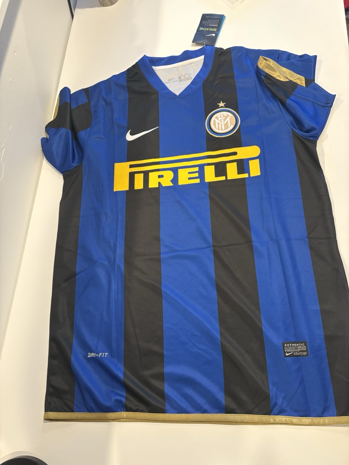 ZLATAN IBRAHIMOVIC INTER MILAN 2007-2008 JERSEY SLIM FIT L ,XL