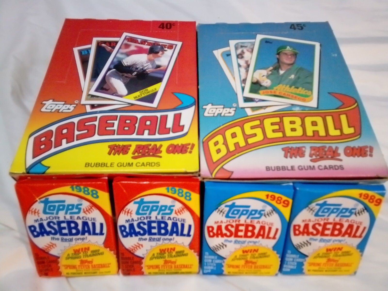 1984-1995 TOPPS BASEBALL CARDS 13 WAX PACKS PLUS 3 RAK PACKS GREAT COLLECTION