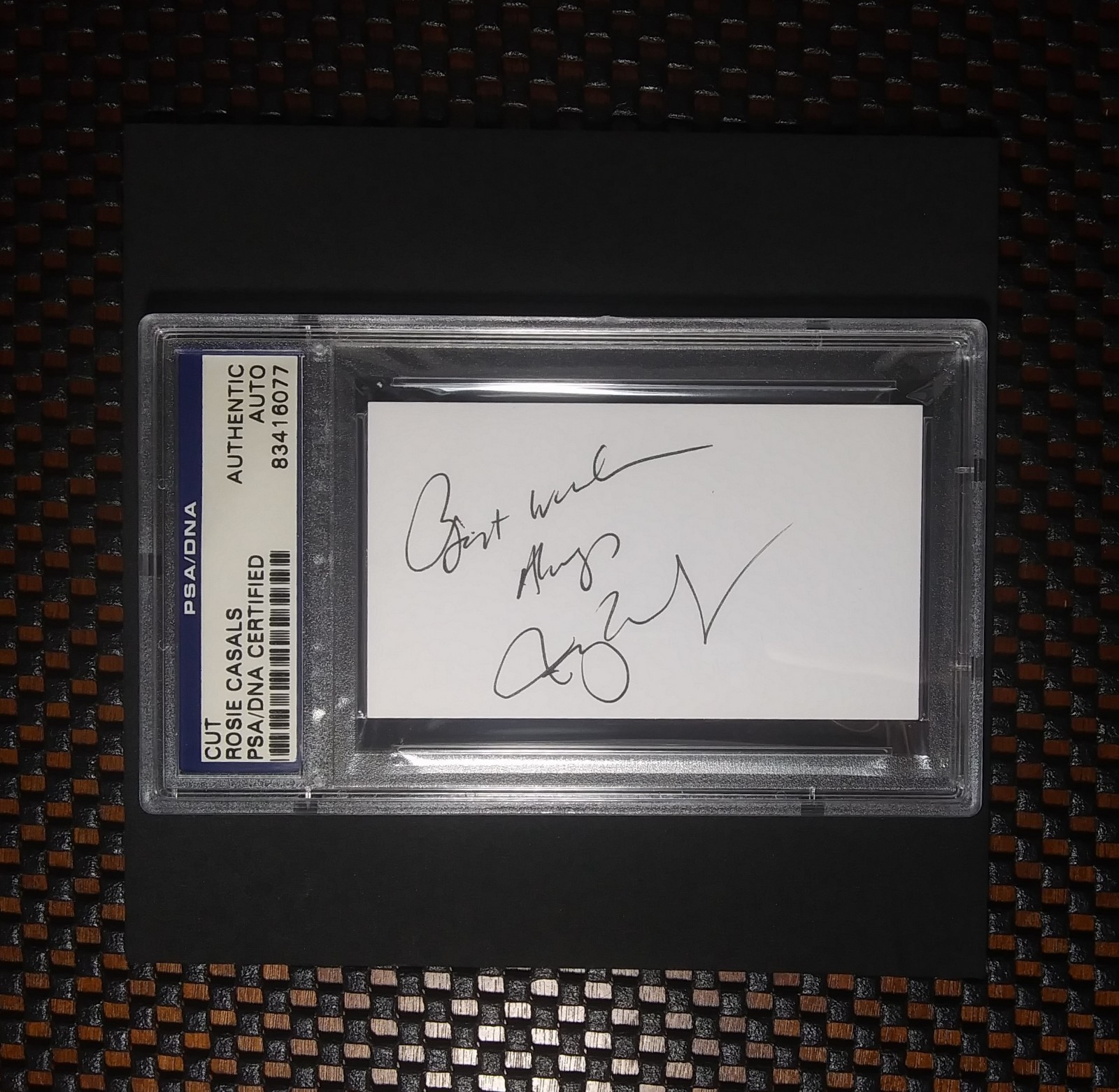 PSA Certified Authentic Autograph CUT #_RC Rosie Casals USA WOMEN’s TENNIS GOAT