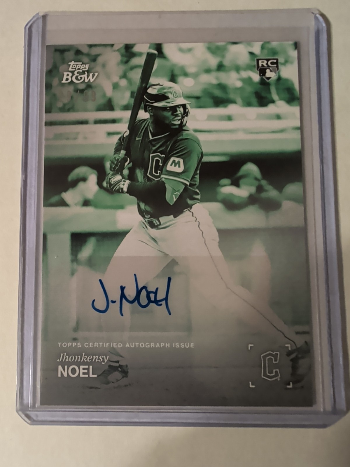 Jhonkensey Noel -2025 Topps Black & White AUTO YELLOW 54/75 & GREEN 65/99, 29/99