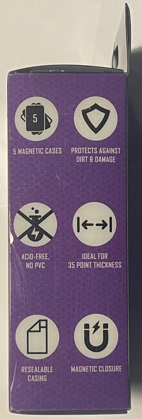 Resealable Premium Magnetic Card Case Ultra Durable Acid Free 4.3″x2.8″ 5 Pk