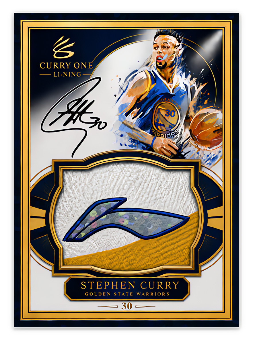 STEPH CURRY X CURRY ONE X LI-NING Sparkle Sticker Vending Card SP CUSTOM TOPPER