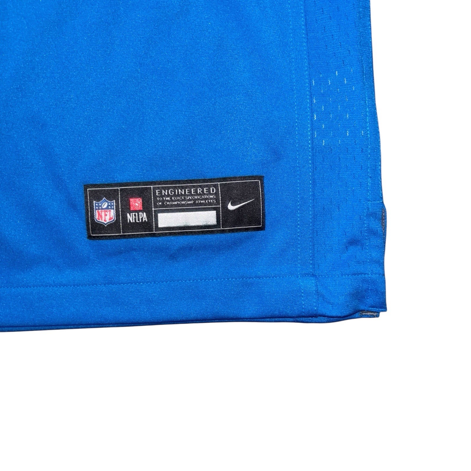 Nike Jahmyr Gibbs Detroit Lions Home Blue Football Jersey, Size Large NWT