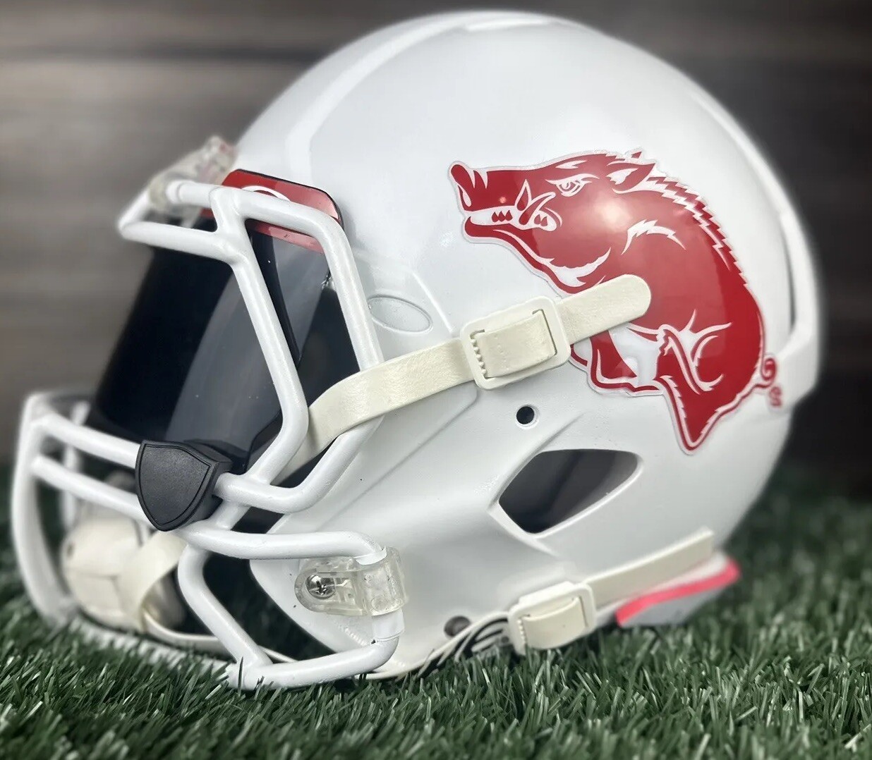 ARKANSAS RAZORBACKS Riddell Full Size Football Helmet Adult + golf Headcover
