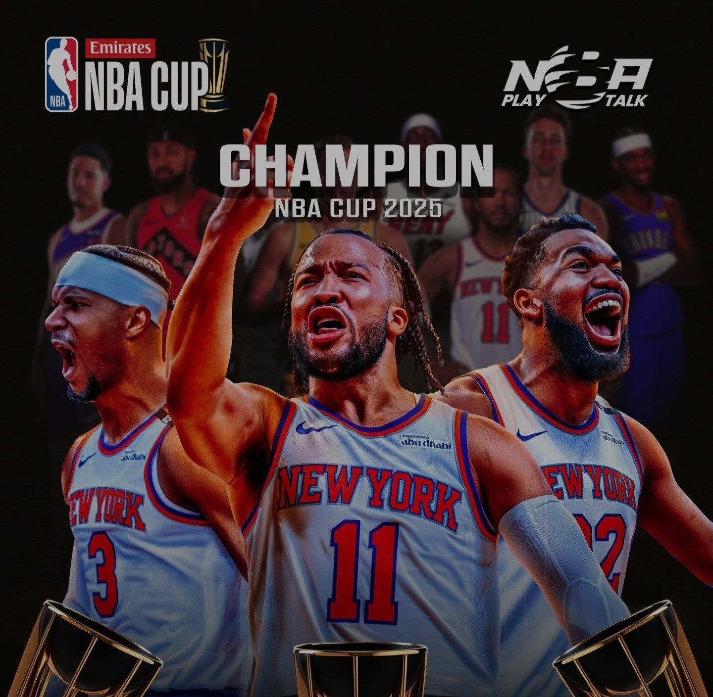 2025 NBA EMIRATES CUP FINAL KNICKS VS SPURS DEC 16TH COMMEM TICKET #10 OF 20,000