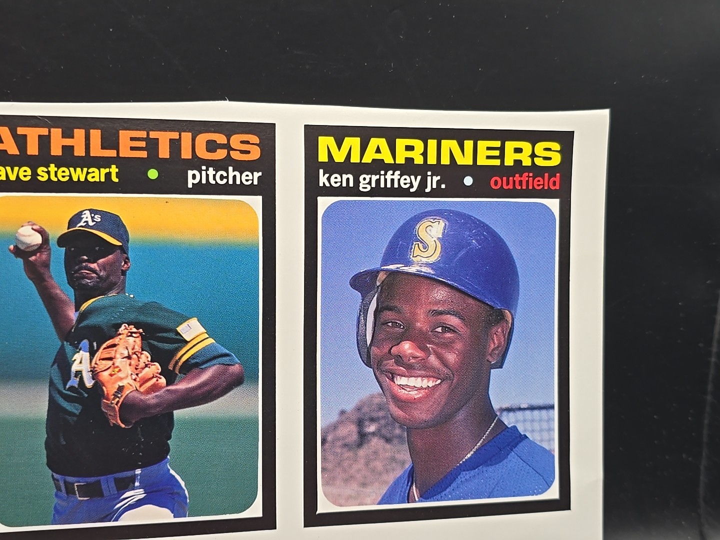 1991 Sept Baseball Card Price Guide Insert Cards Ken Griffey Jr Rare-Uncut