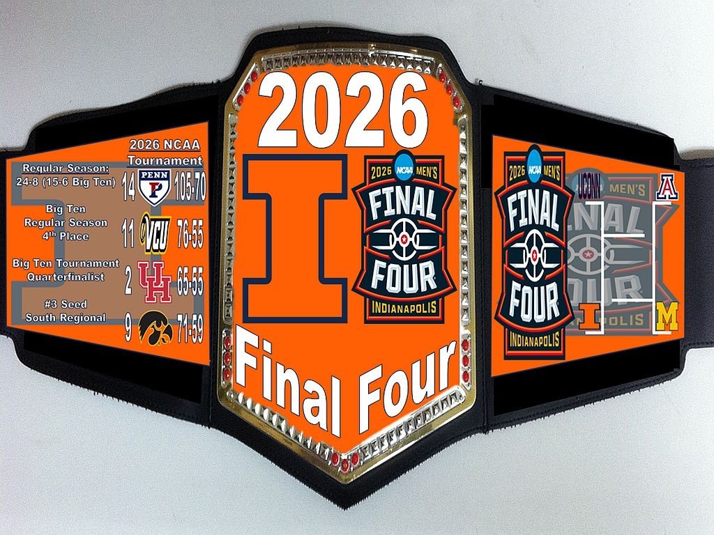 2026 Illinois Fighting Illini NCAA Men’s Basketball Final Four Championship Belt