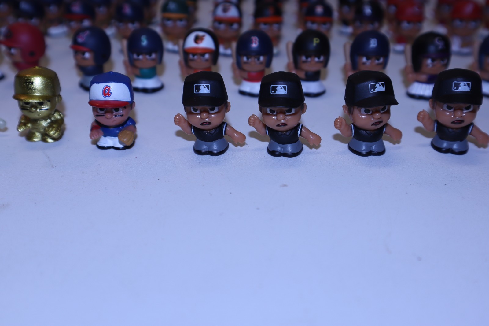 Lot of MLB TeenyMates PVC 1″ Figures Series 1-4 with 9 Rares Checklists Puzzles