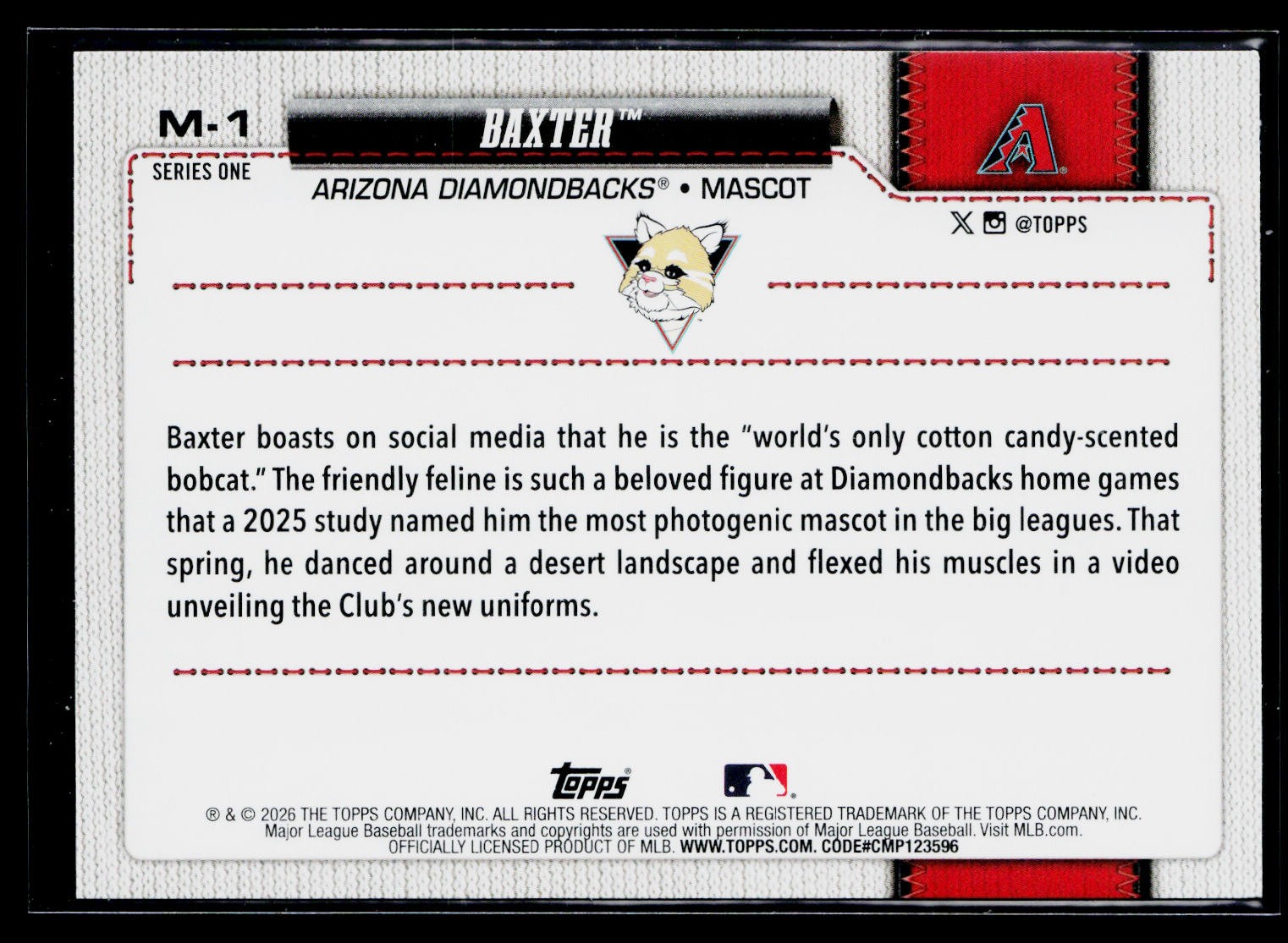 2026 Topps – Baxter Mascots #M-1 Arizona Diamondbacks