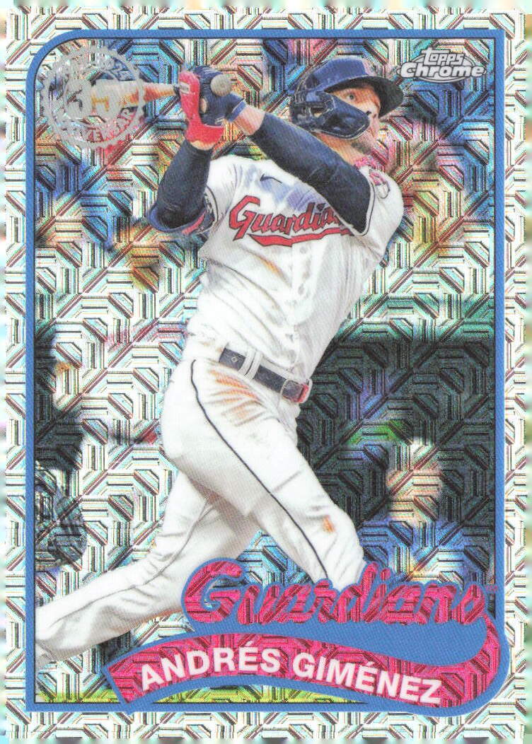 2024 Topps Series 2 Andrés Giménez #2T89C-24 1989 Chrome Mojo