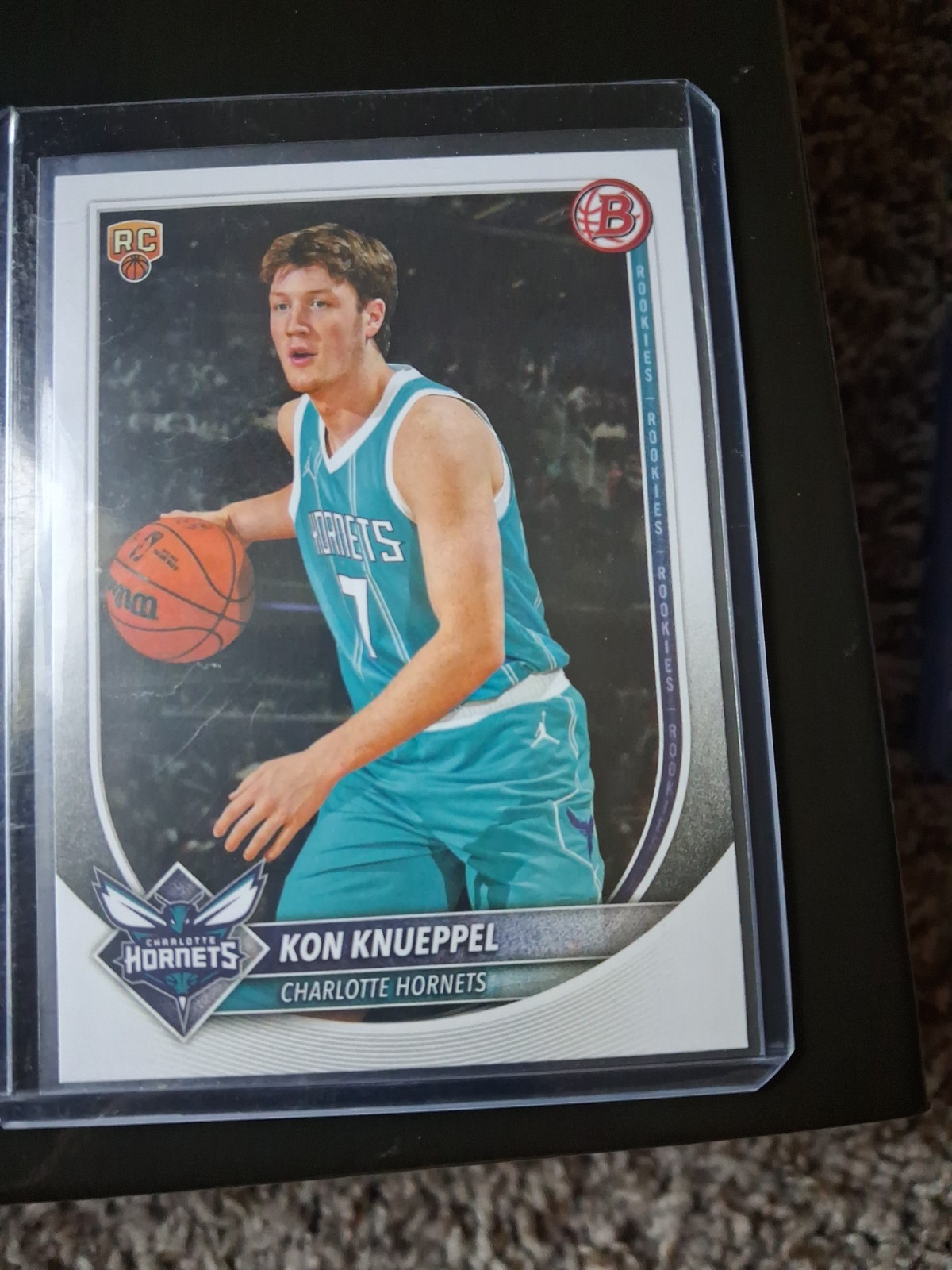 2025-26 Bowman Basketball – Kon Knueppel – RC – BCV-4 – Rookie Hornets Chrome