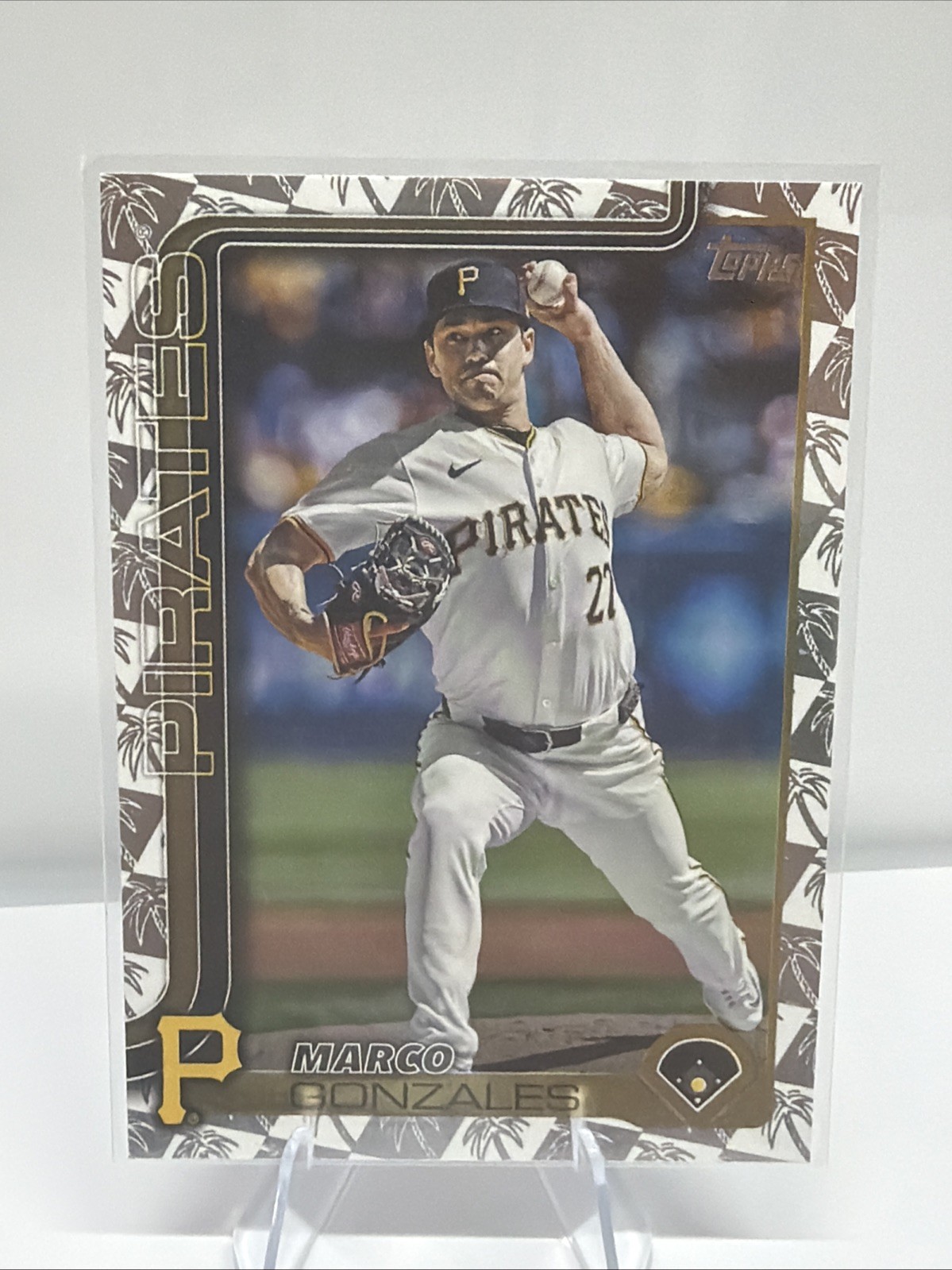 2025 Topps Marco Gonzales Spring Training Palm Trees Foil #113 Pirates