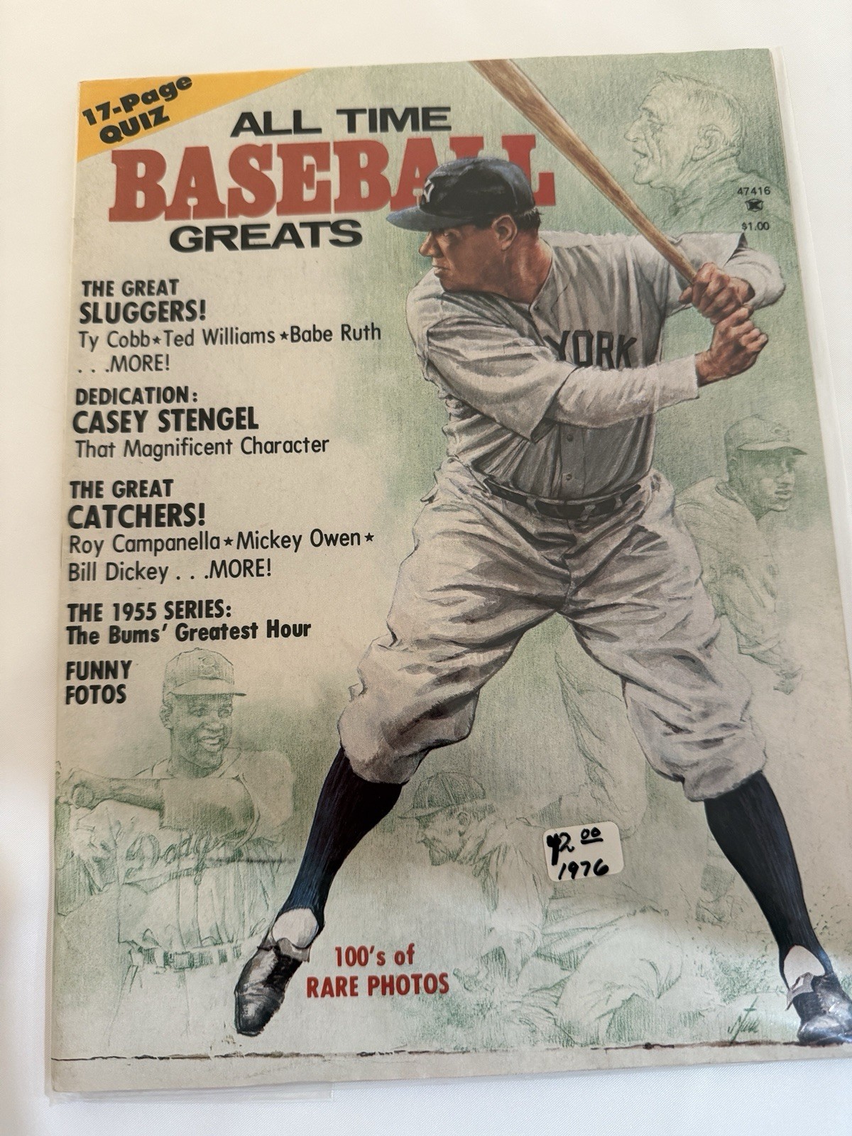 1976 All-Time Baseball Greats With 17 Page Quiz! Magazine, 100’s Of Rare Photos