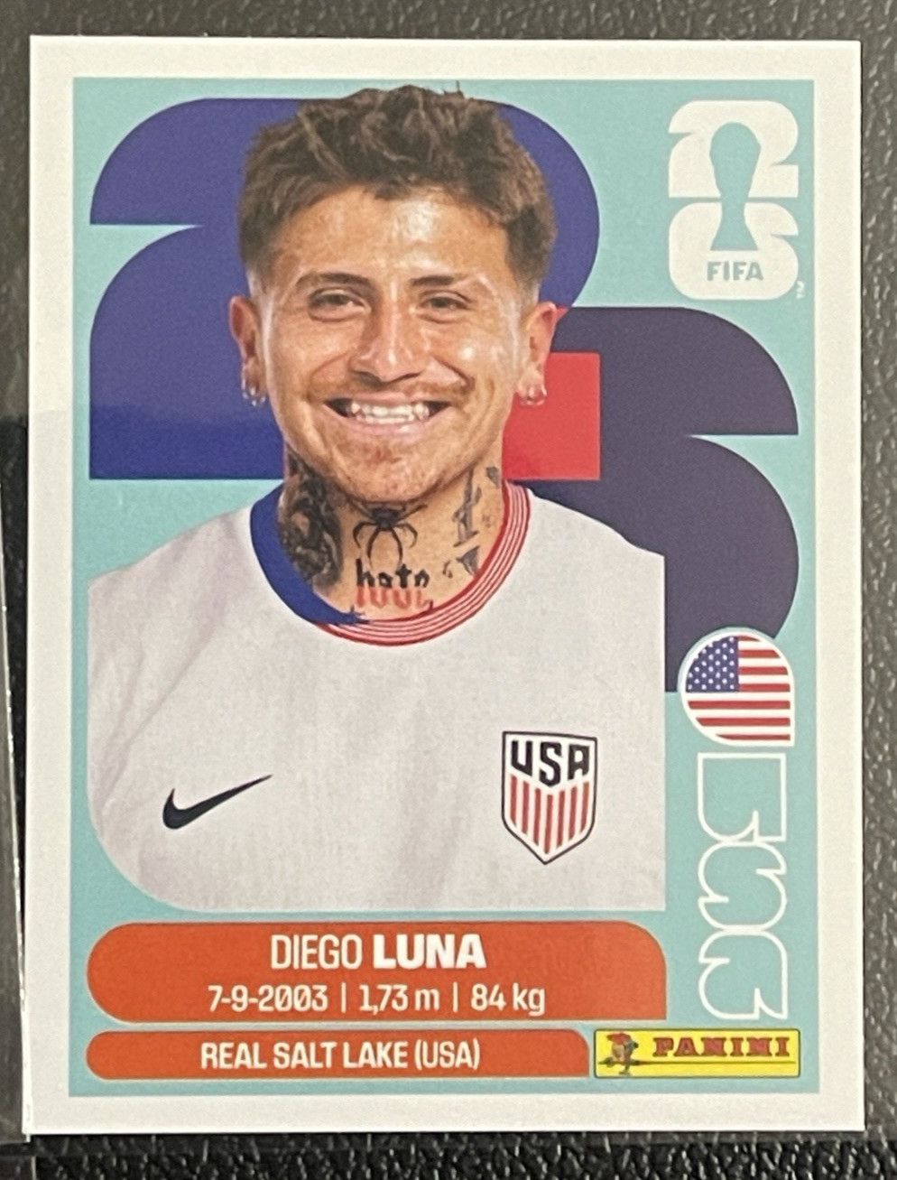 USA 1-20 Complete Panini World Cup 2026 Stickers + 5 Blue Parallels Pulisic