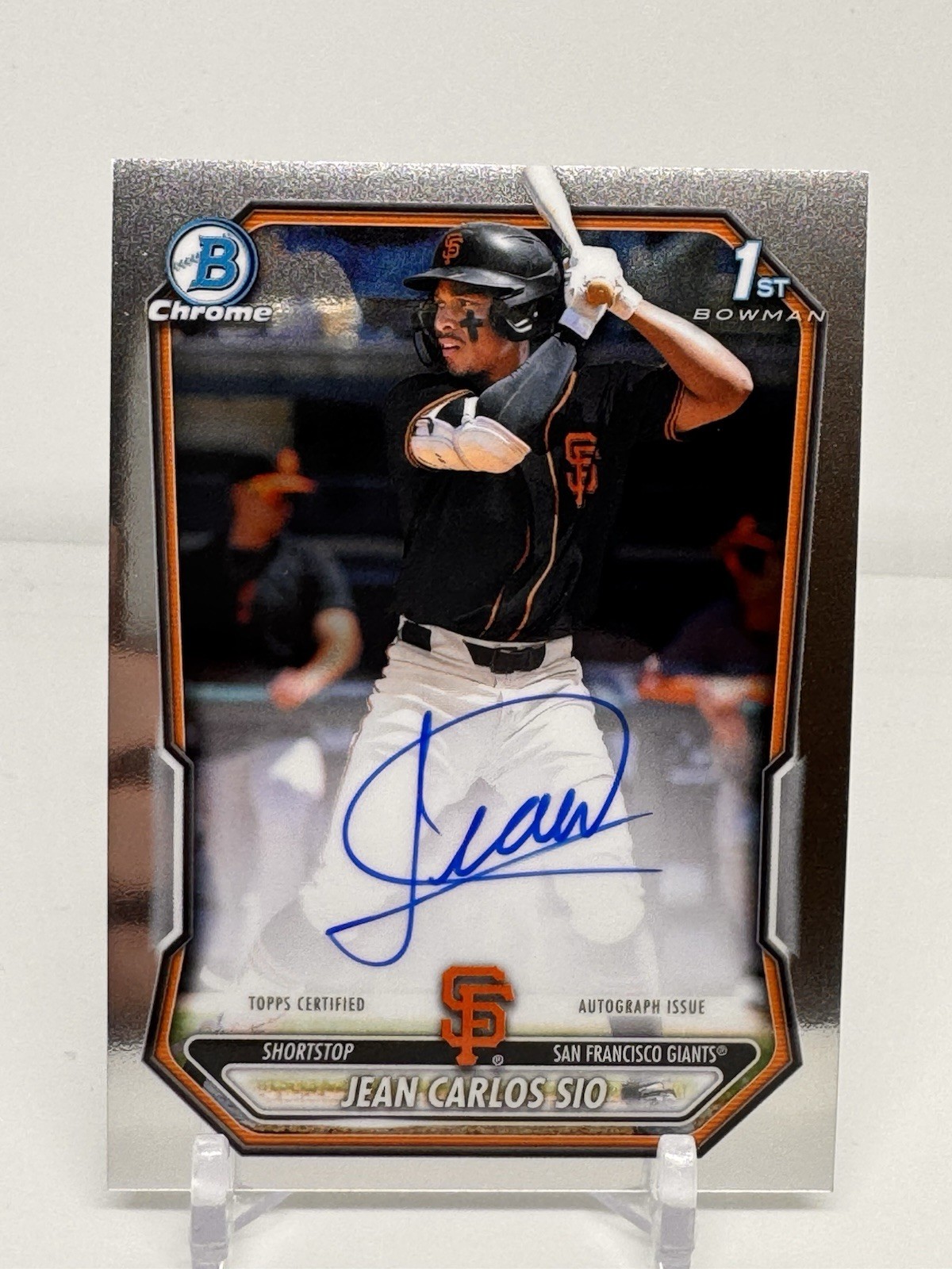 Jean Carlos Sio 2026 Bowman Auto Giants Autograph 1st Bowman CPA-JSL D