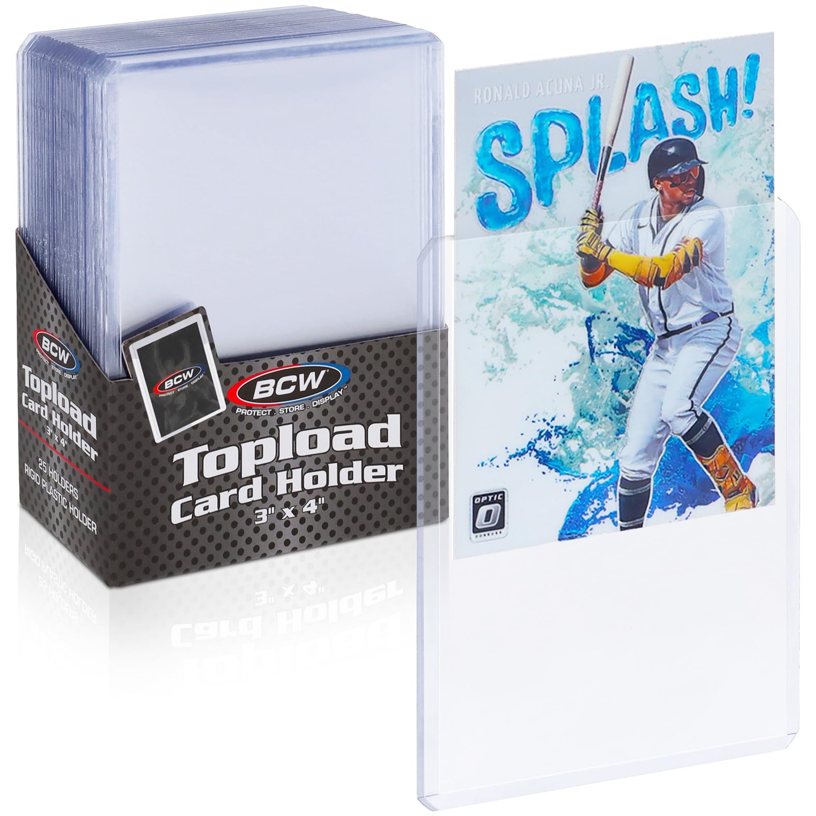 3×4 Topload Card Holder – Standard – 25ct | Rigid PVC Trading Card Protection