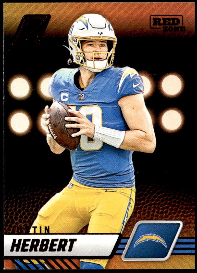 2023 Panini Zenith #58 Justin Herbert Red Zone E1