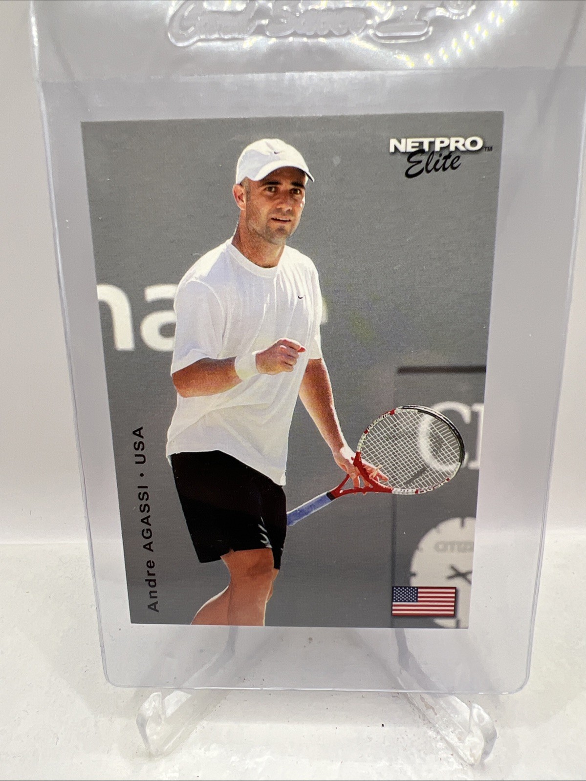 2003 NETPRO ELITE GLOSSY ANDRE AGASSI #G4 /100 SUPER RARE