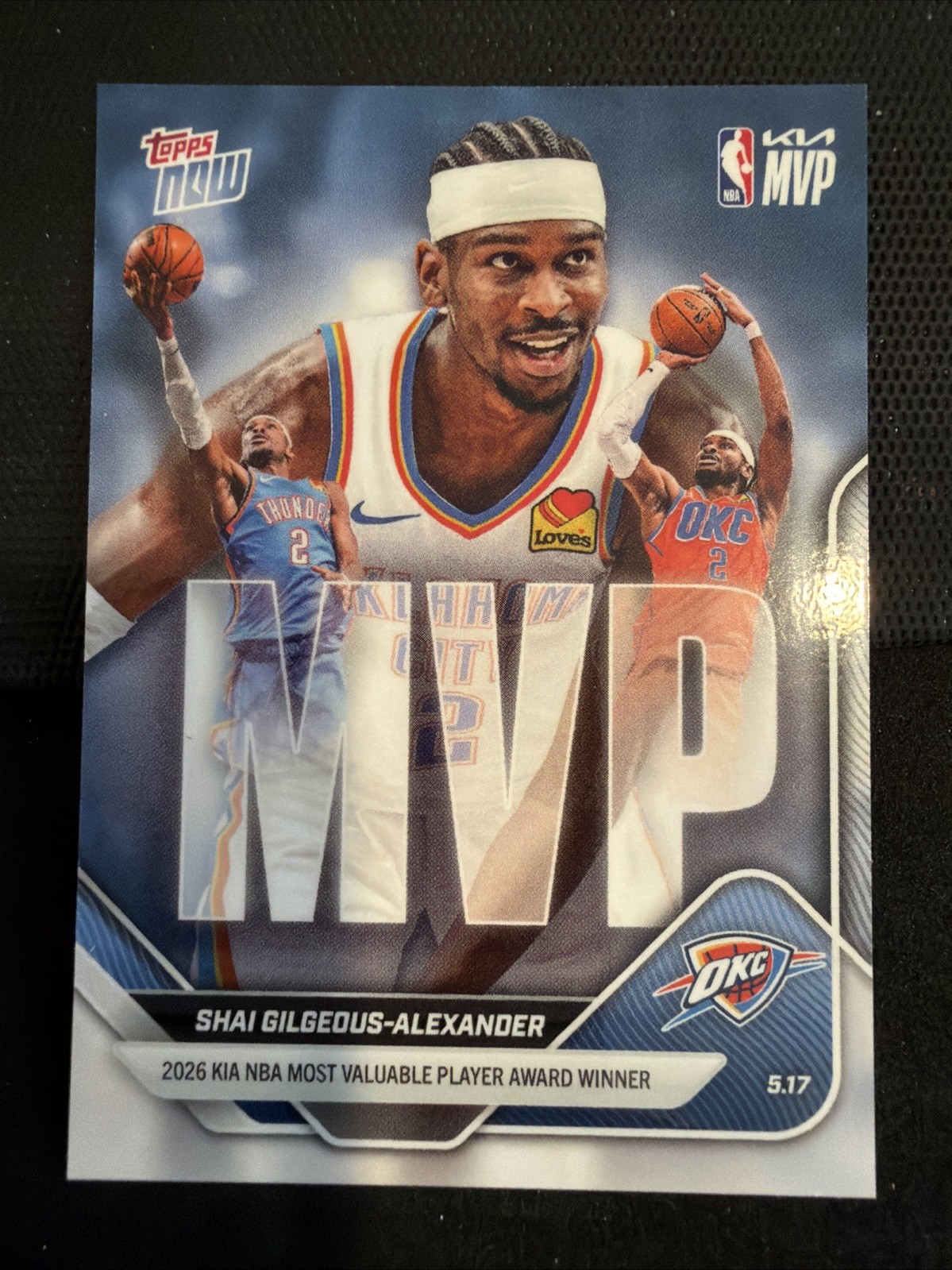 2026 Topps Now Shai Gilgeous-Alexander MVP
