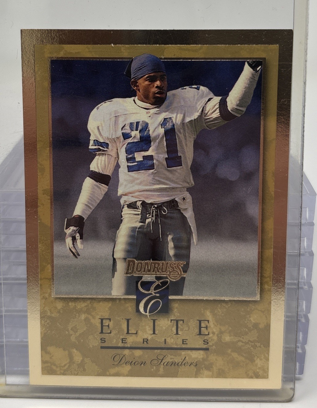 1996 Donruss – Elite Series Deion Sanders #15 Gold /2000