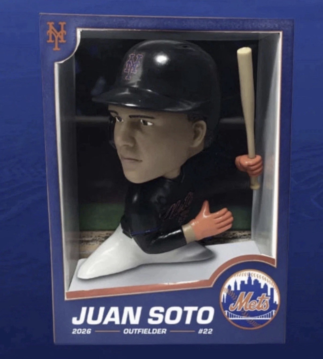 2026 New York Mets Juan Soto Baseball Card Bobblehead SGA 6/25/26