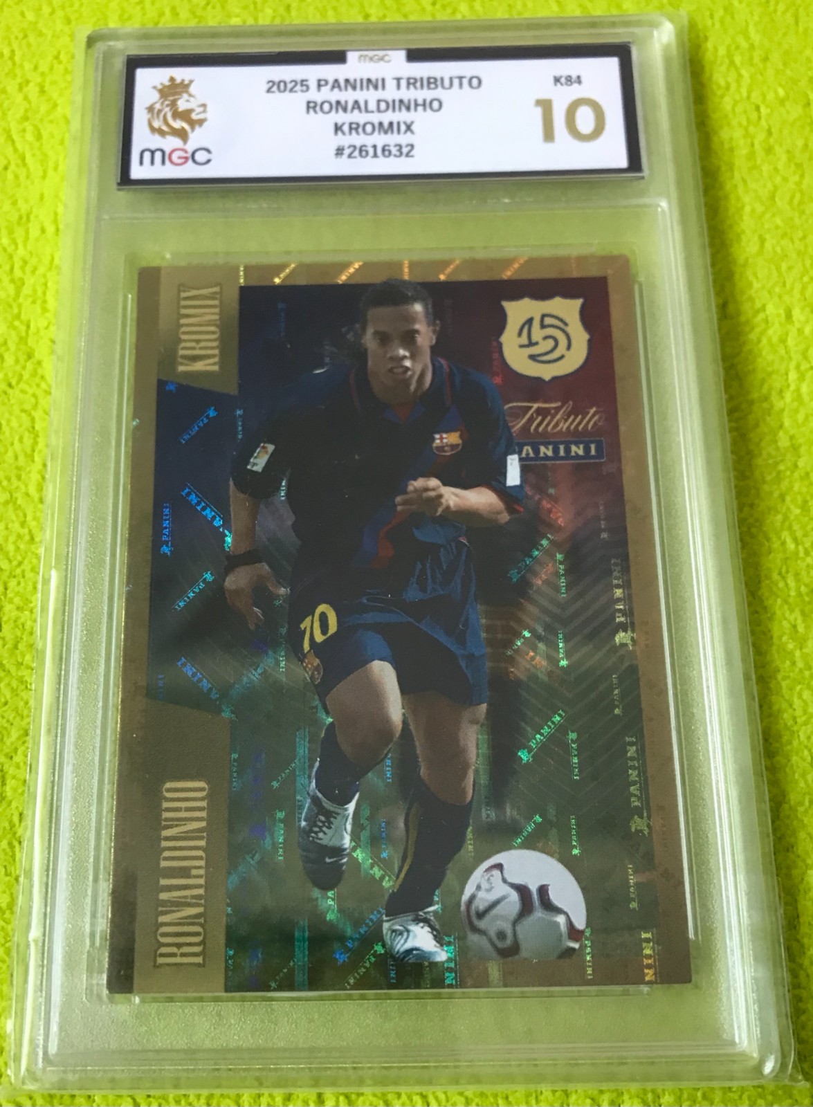 Panini 2025 – FC BARCELONA – 125 ANIVERSARIO TRIBUTO – Ronaldinho – kromix card