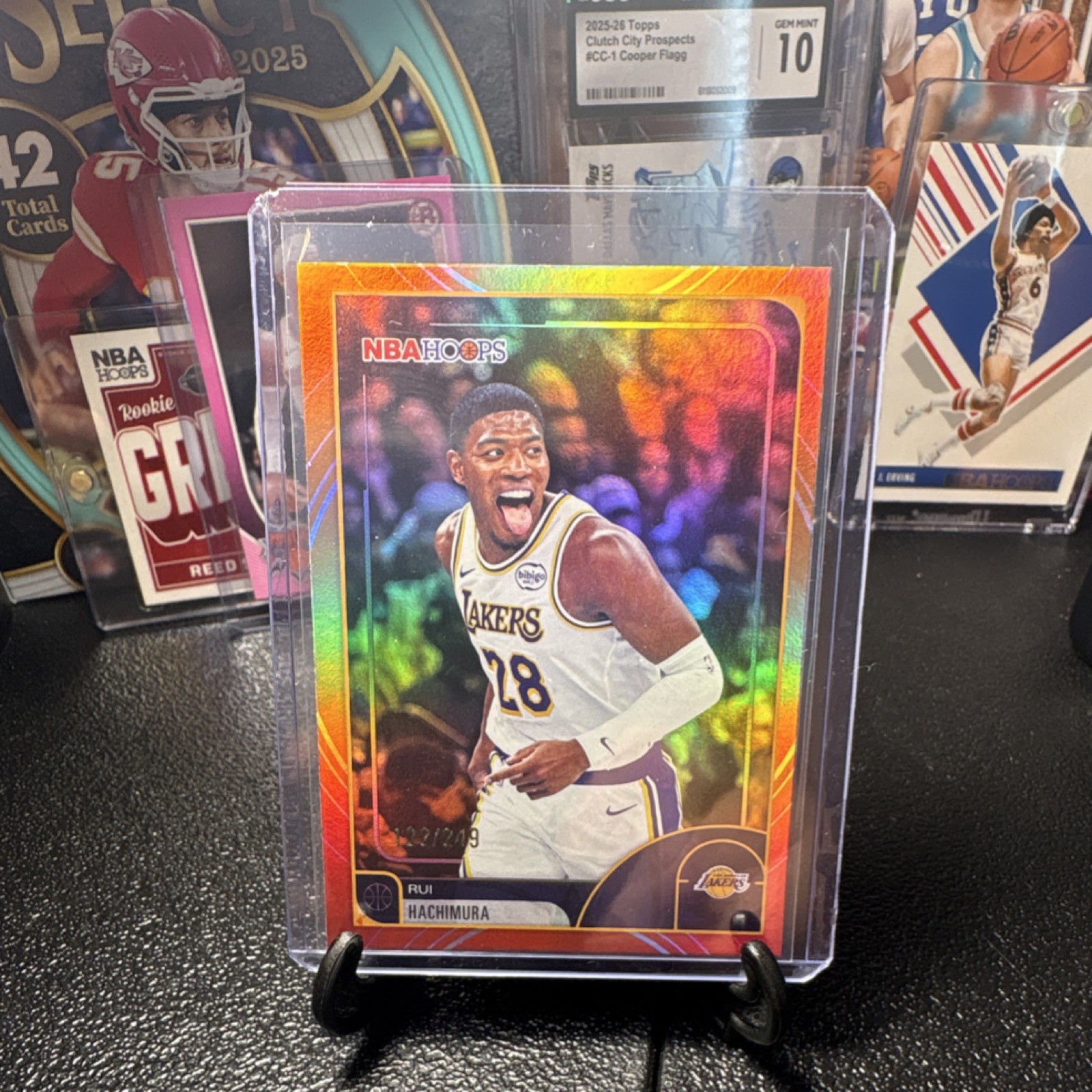 Topps 2025-26 NBA Hoops Rui Hachimura #1 Los Angeles Lakers /249 Parallel