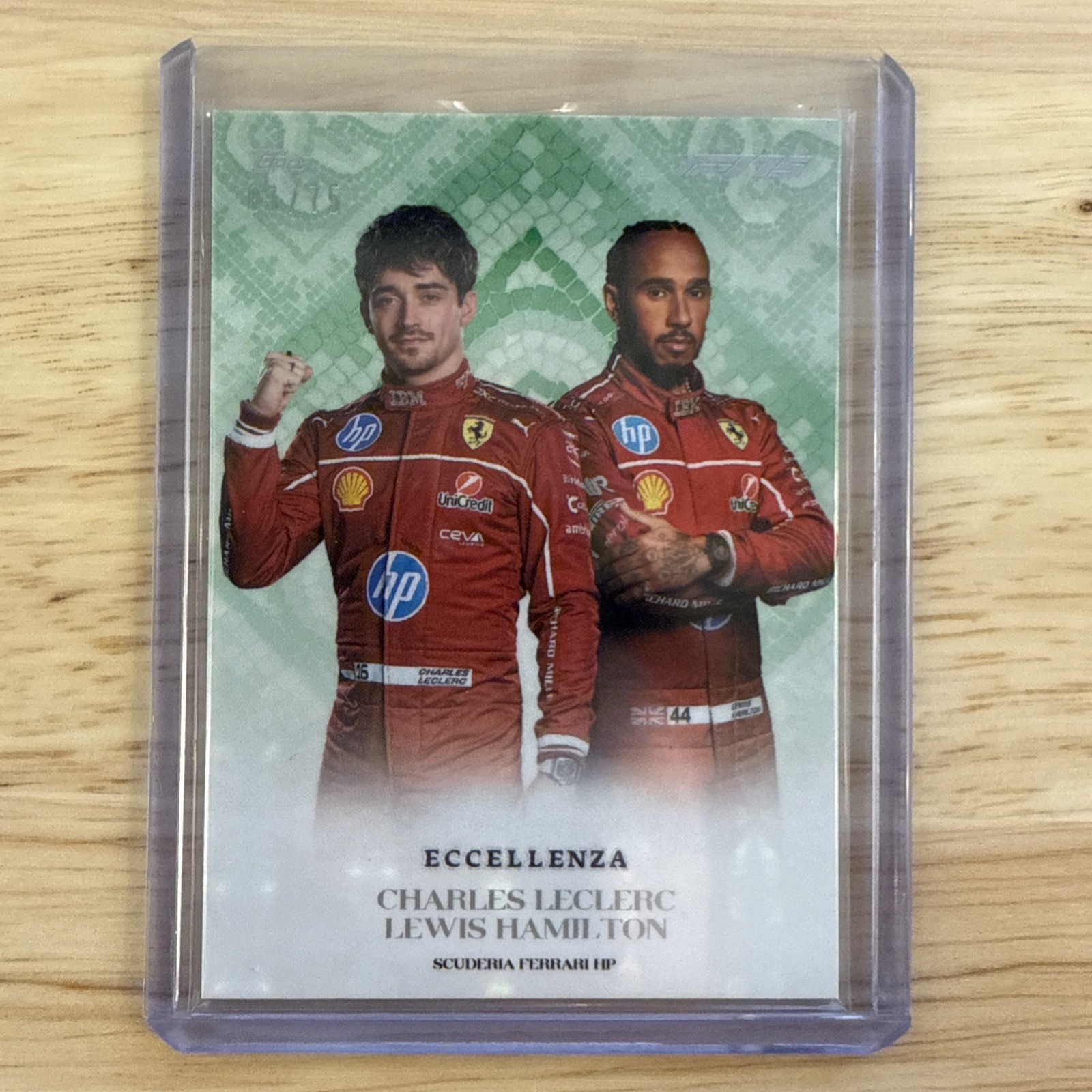 Topps Eccellenza Formula 1 Ferrari La Squadra Hamilton Leclerc /75
