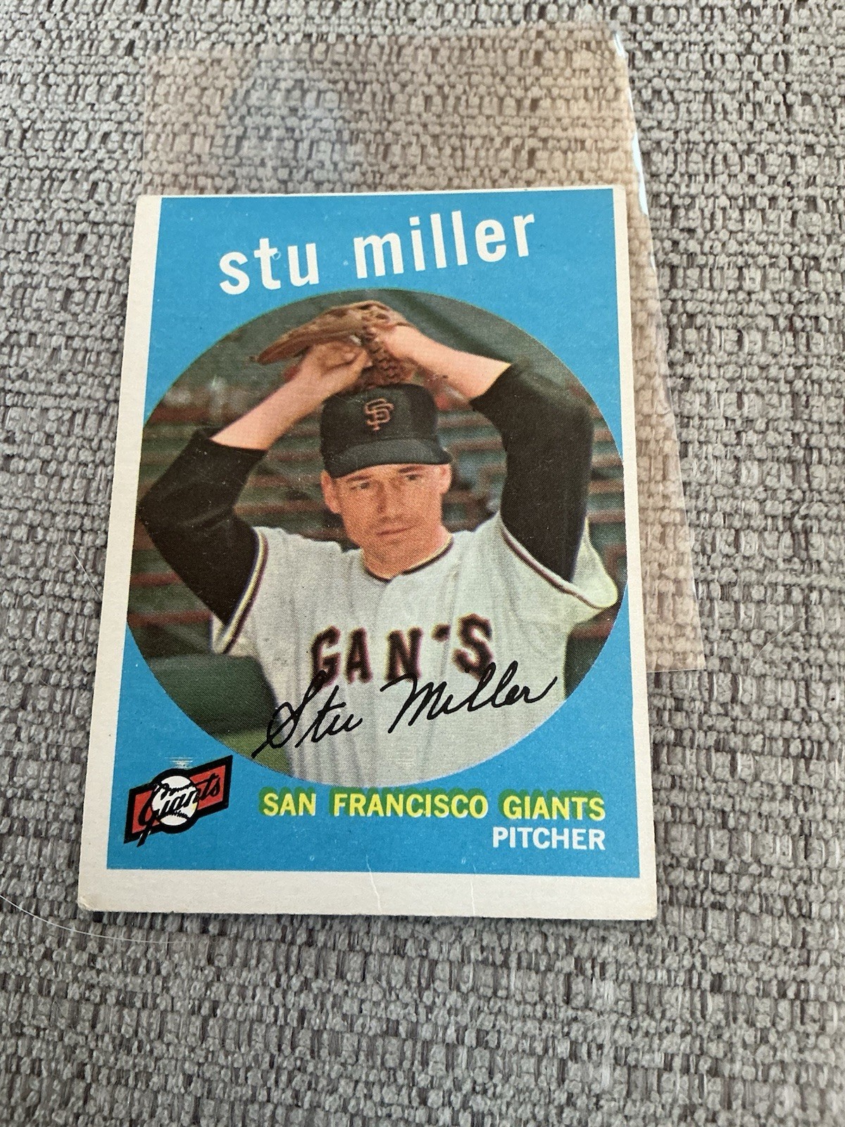 1959 Topps – Stu Miller #183 San Francisco Giants – Free Shipping~