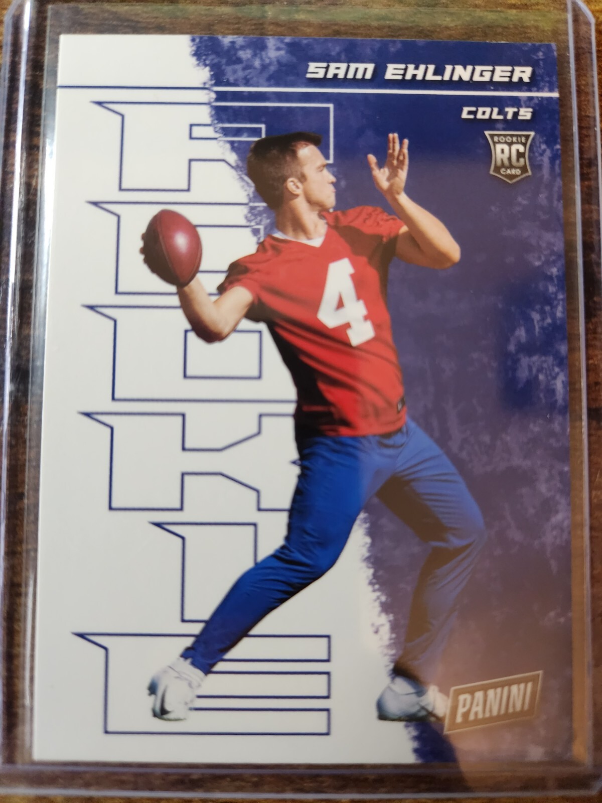 2021 Panini Player of the Day Sam Ehlinger Rookie RC #60 Indianapolis Colts