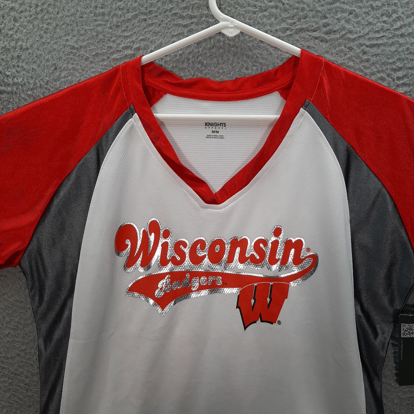Wisconsin Badgers Shirt Womens Medium Multicolor NCAA College University Sports