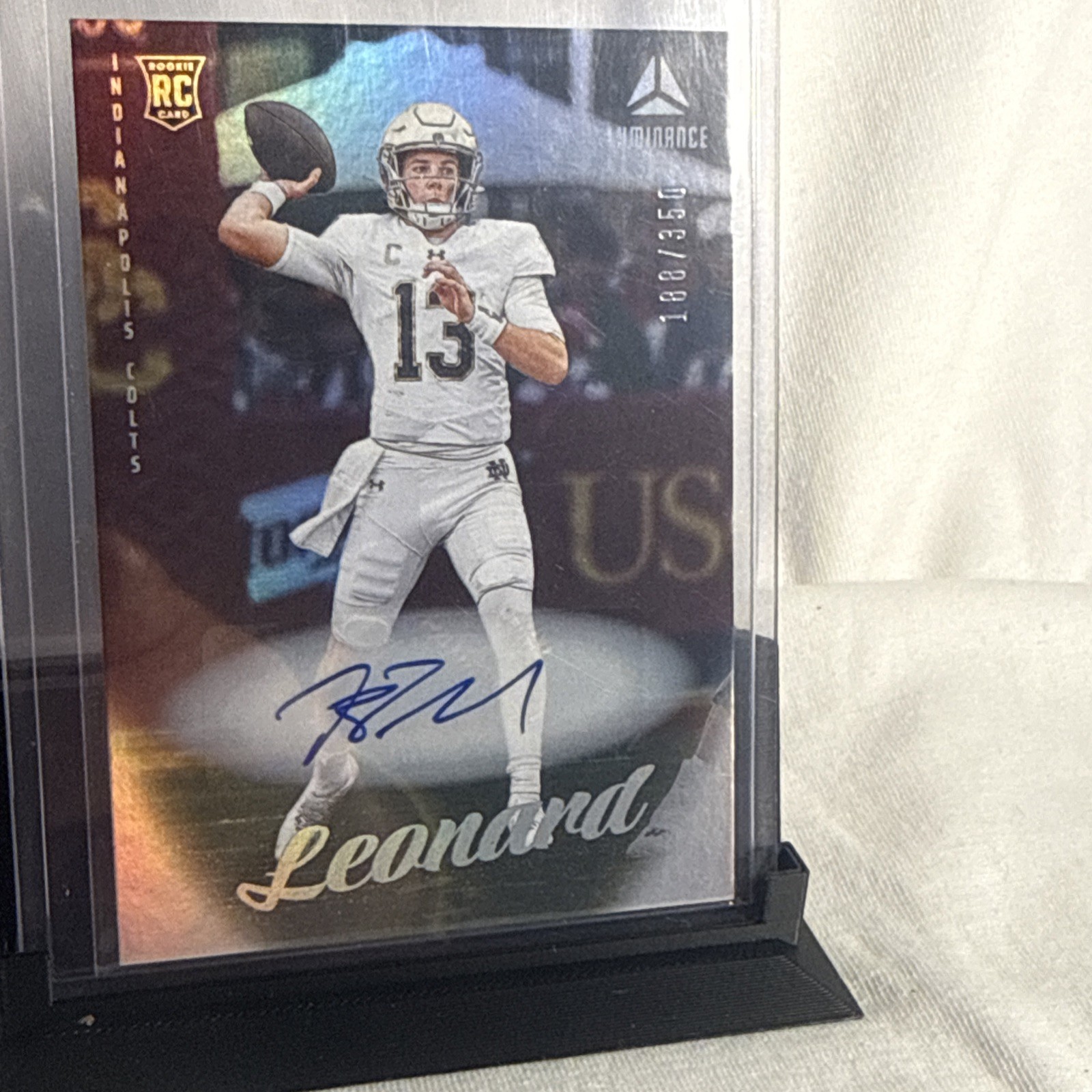 2025 Panini Luminance – Rookies Riley Leonard #106 Autographs /350 (AU, RC)
