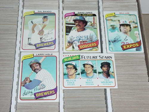 1980 TOPPS MLB BASEBALL LOT – YOU PICK (20) CARDS COMPLETE YOUR SET – EXMT