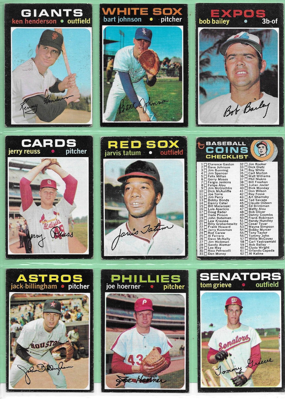 1971 Topps Baseball – Pick Your Cards & Fill Your Sets – Cards (8-223)
