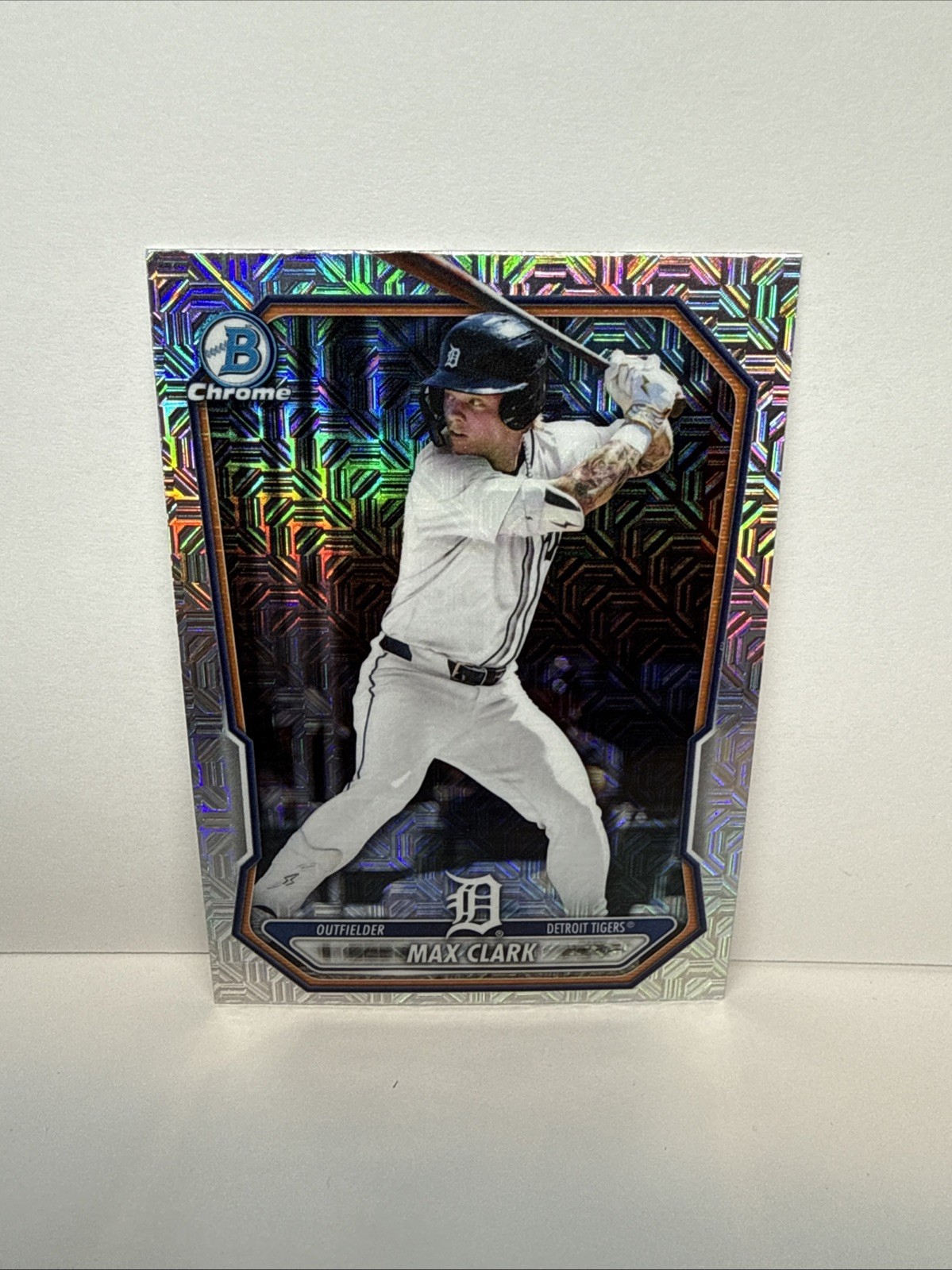 2026 Bowman Chrome Mojo Refractor Max Clark BCP-2, Mega, Detroit Tigers