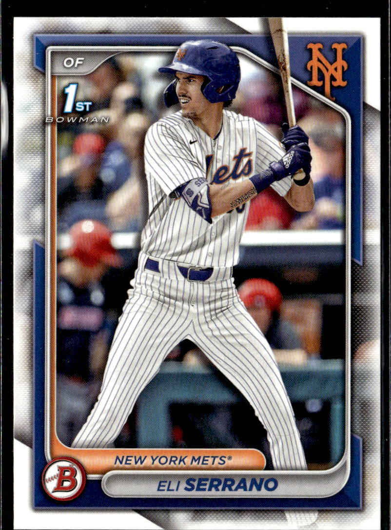 2024 Bowman Draft Paper Eli Serrano New York Mets #BD-163 5 Card Lot