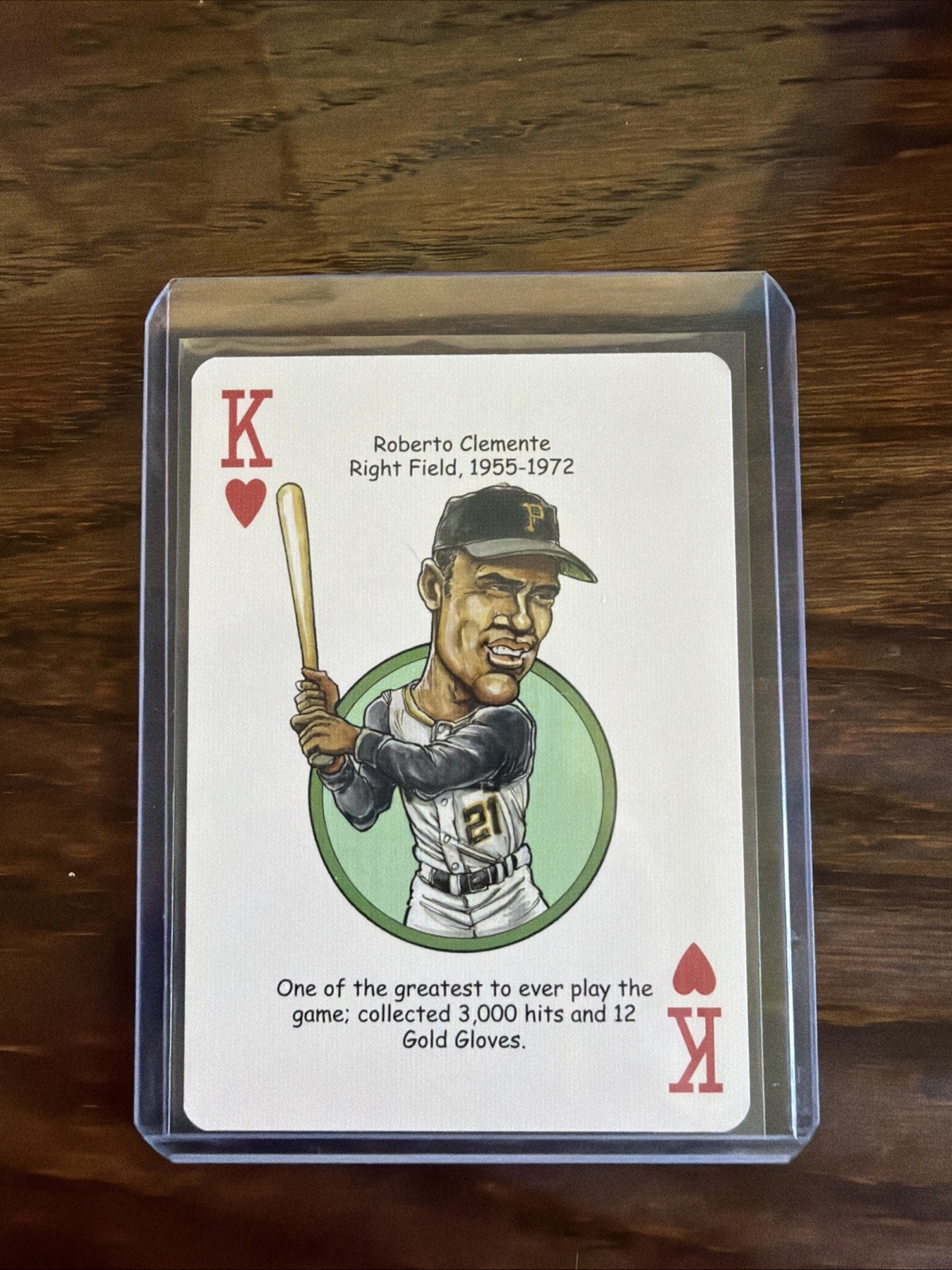 Roberto Clemente Card Pittsburgh Pirates Hero Decks Playing Card Baseball Card