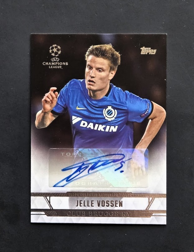 2016-17 Topps UCL Jelle Vossen Autograph #CLA-JVO – Club Brugge KV Auto