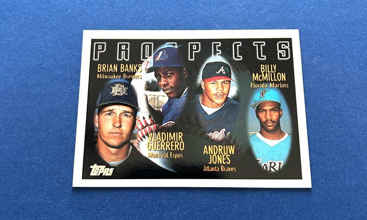 1996 Topps Baseball OF Prospects-Andruw Jones/Guerrero #435 Set Break NM