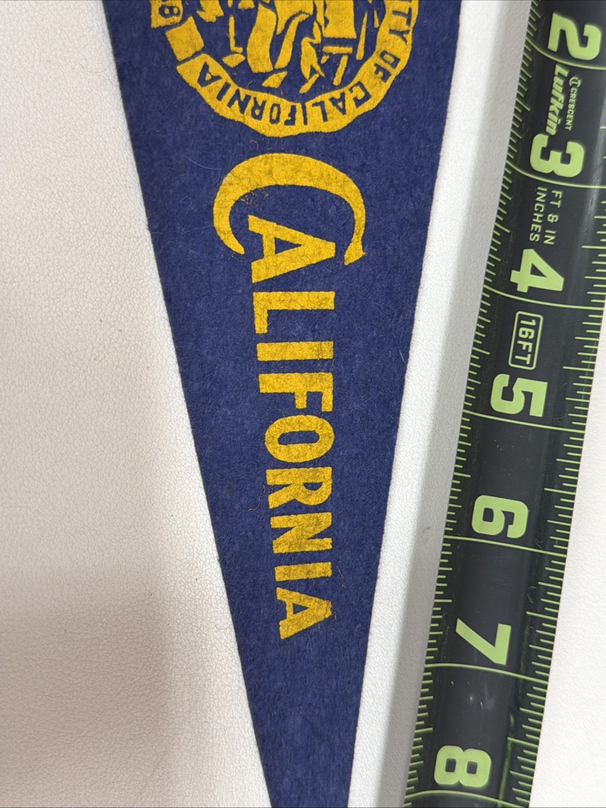Vintage 1950’s California Berkeley Bears University MINI Pennant 3.5×9.75 In