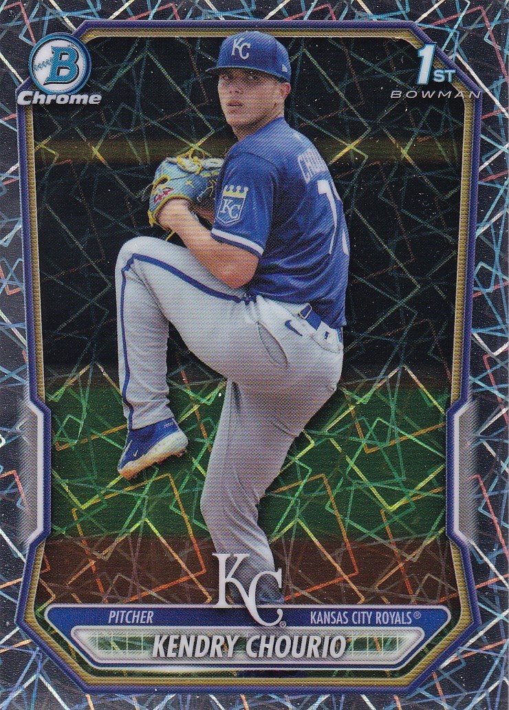 KENDRY CHOURIO BOWMAN CHROME PROSPECTS 1ST LASER REFRACTOR RC ROYALS #BCP-7 2026
