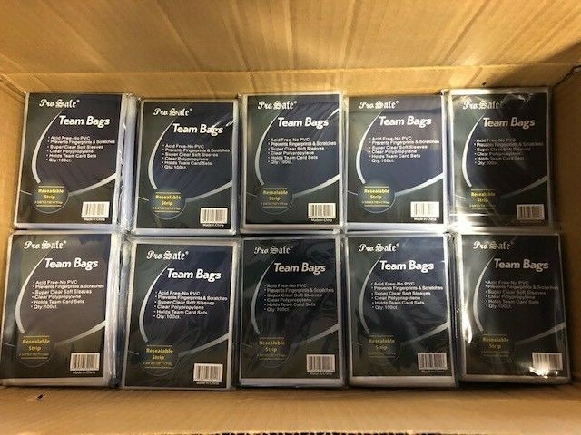 1 Case of 10000 Pro-safe Resealable Team Set Bags 3 3/8 x 3 7/8″ 34011