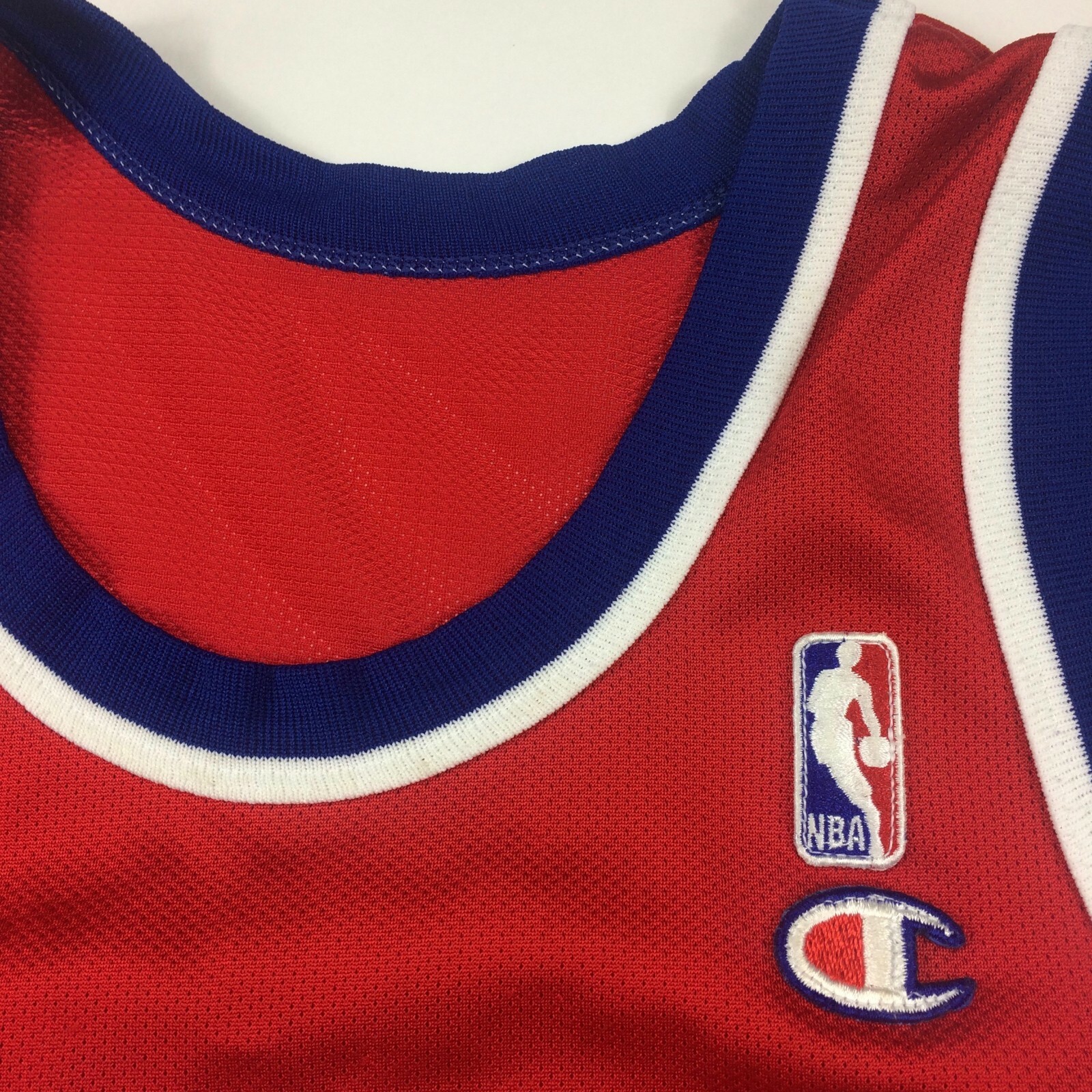 Vintage 90s Champion Grant Hill Detroit Pistons Jersey Mens 40 NBA Basketball