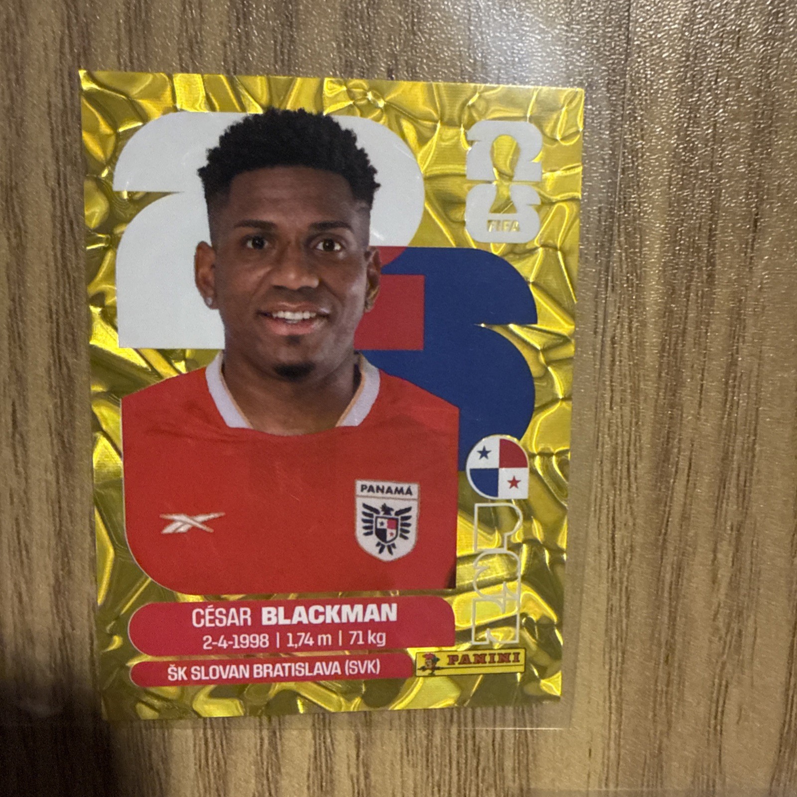 Panini FIFA WC 2026 Stickers-Exclusive Gold Crumple-PAN Panama- Pick Yours